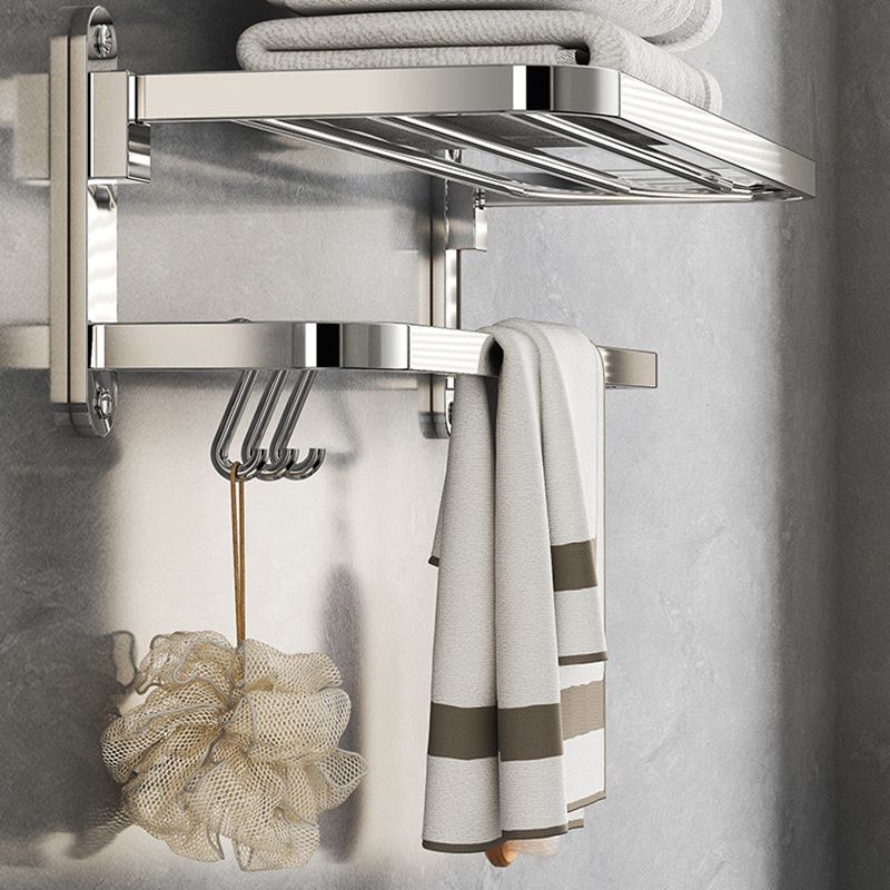 Avtoit | Chrome Modern Bathroom Hardware Set Stainless Steel Towel Hook/Towel Rail & Bathroom Shelf