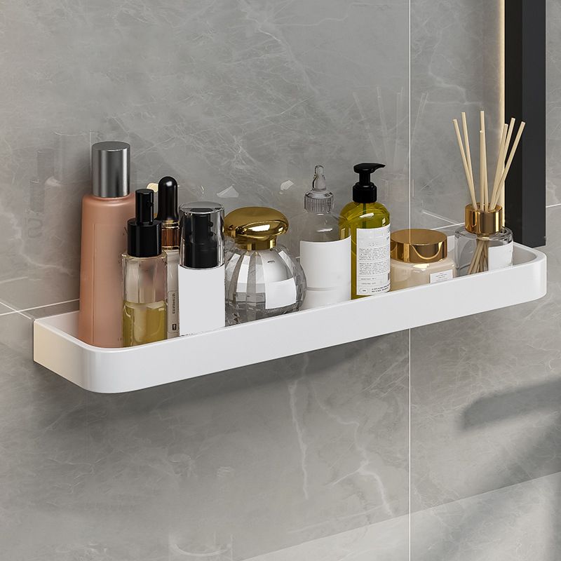 Avtoit | Contemporary Bathroom Accessory Set Metal Bath Shelf in White