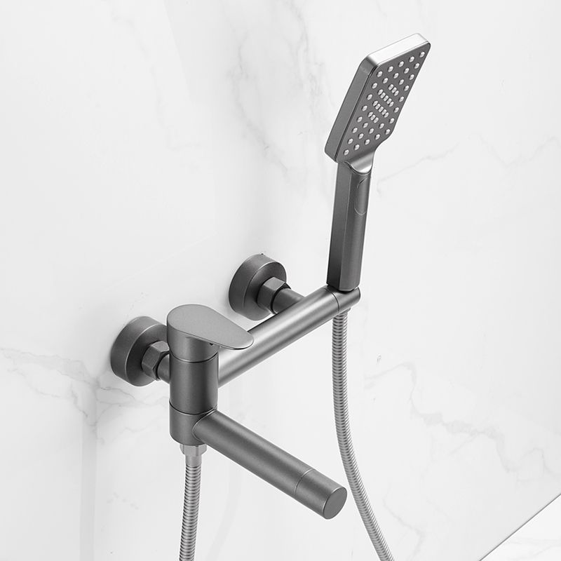 Avtoit | Contemporary Wall Mounted Bathtub Filler Single Handle Metal Faucet