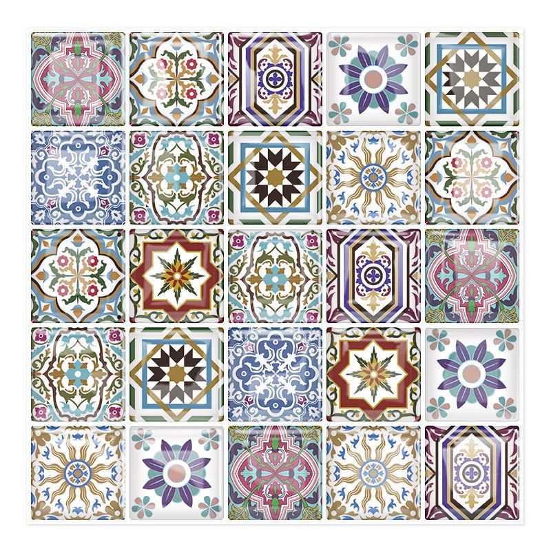 Avtoit | 12"x 12" Resin Mosaic Tiles Square Self-Adhesive Tiles for Backsplash & Wall Tile