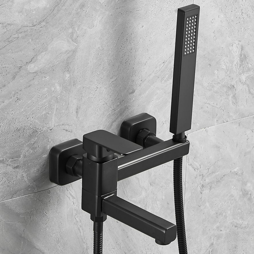 Avtoit | Wall-mounted metal bathtub faucet low arc swivel bathroom faucet