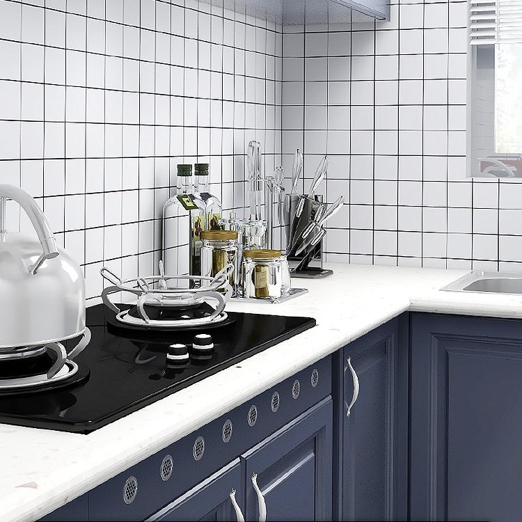 Avtoit | Rectangular Mold Resistant Tile PVC Singular Peel & Stick Tile for the Kitchen
