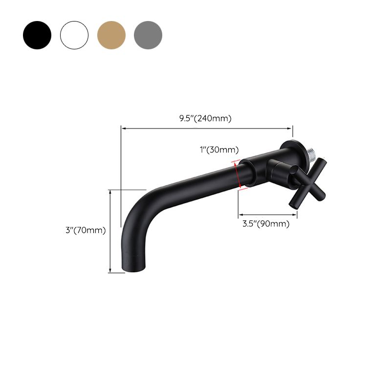 Avtoit | Widely used wall-mounted bathroom sink faucet cross handle low arch faucet