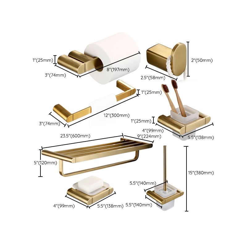 Avtoit | Traditional Style Brass Bathroom Accessories as Single Piece or in Set made of Metal