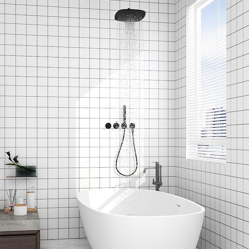 Avtoit | Modern Splash Protection Wallpaper Peel and Stick Mosaic Tile for Bathroom