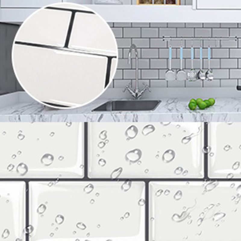 Avtoit | Polygon Metal Peel and Stick Back Wall Tile PVC Peel and Stick Tile for the Kitchen