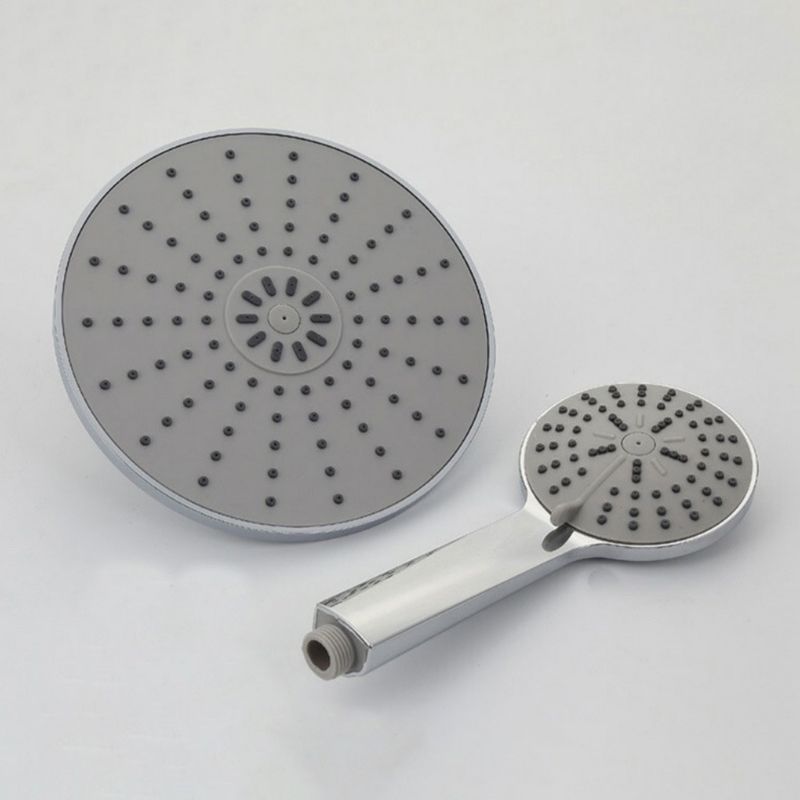 Avtoit | Wall Mounted Round Shower Modern Style Metal Double Shower Heads