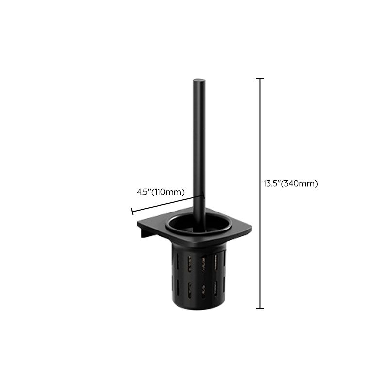 Avtoit | Modern Aluminum Bathroom Accessory Set Matte Black Bathroom Shelf/Towel Holder/Paper Holder