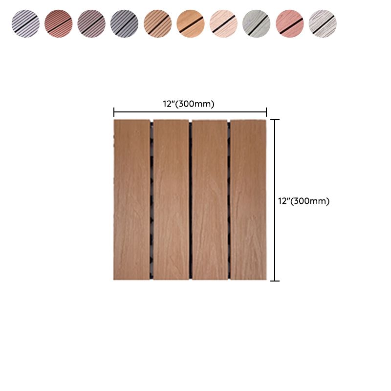 Avtoit | Corrosion-resistant Wood Floor Modern Style Square Outdoor Wood Floor