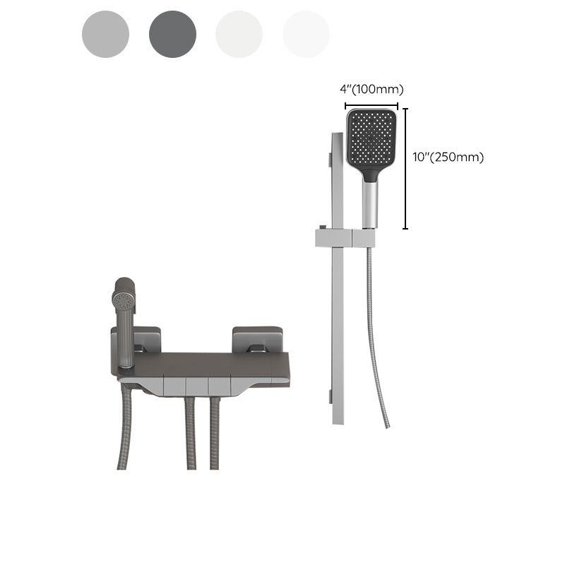 Avtoit | Push-button shower system wall mounting hand shower square shower system with shower hose