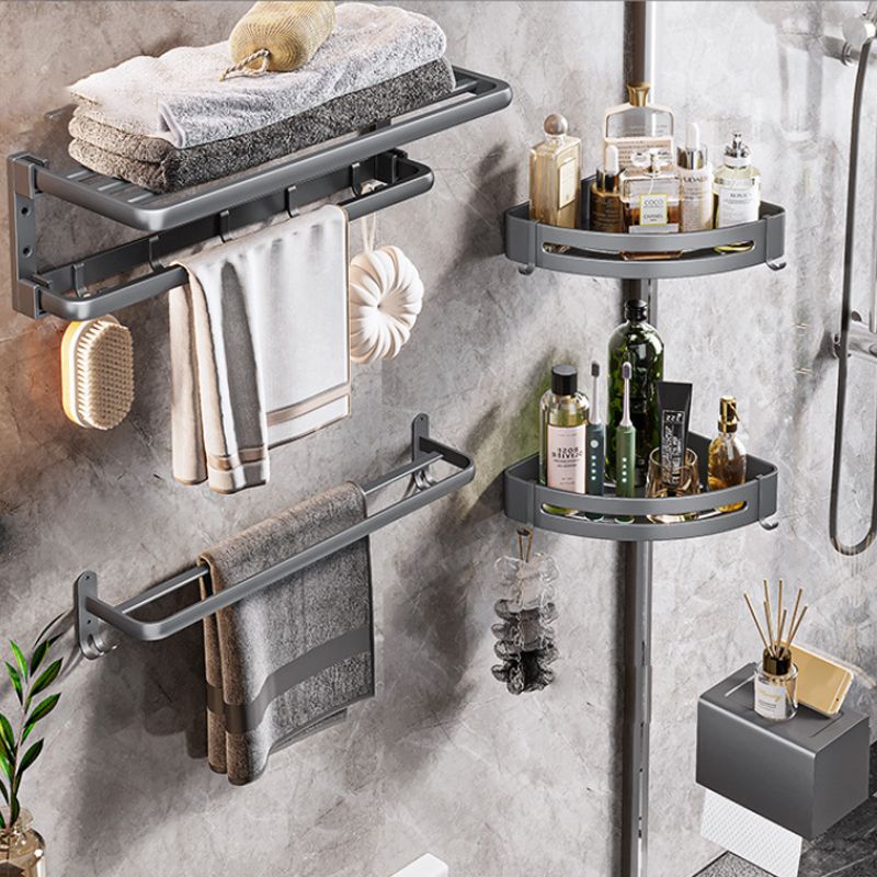 Avtoit | Modern Bathroom Accessories Hardware Set Gray Towel Bar Bathroom Shelf Bathroom Hardware Set