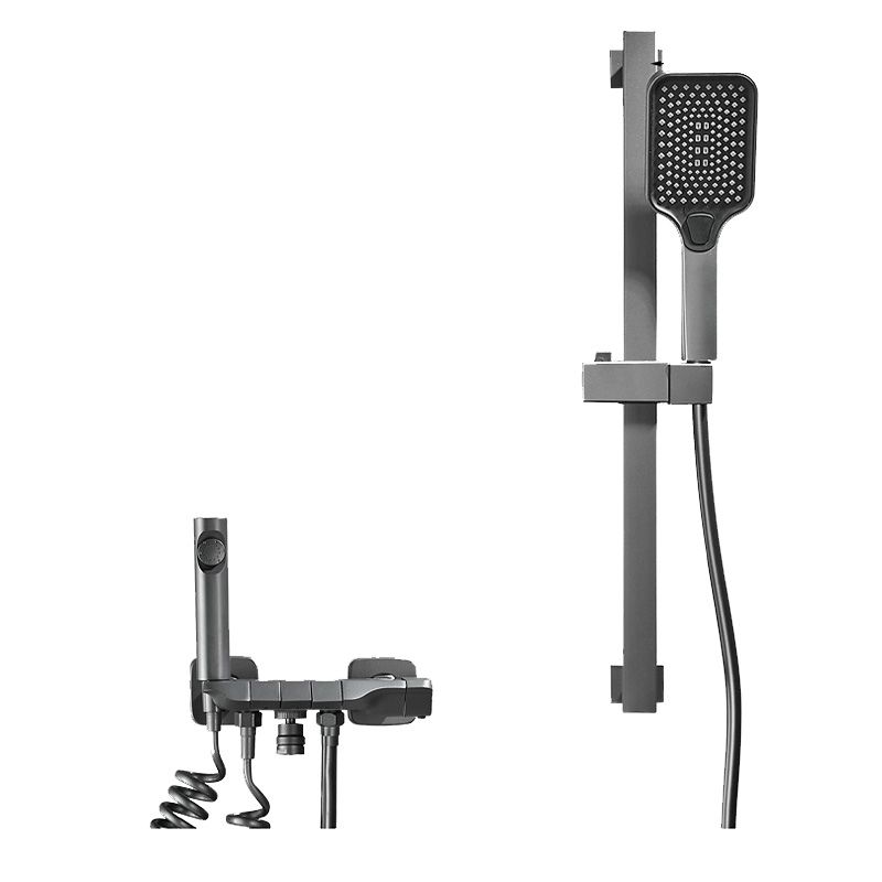 Avtoit | Wall-mounted shower system Gray Adjustable spray pattern Lever handle Shower hose Shower set