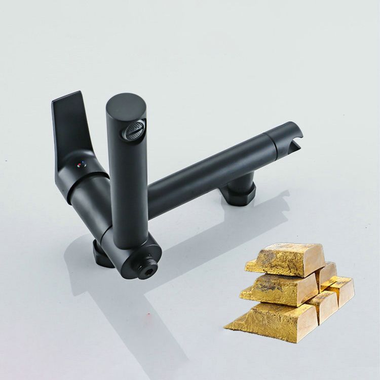 Avtoit | Lever Handle Bathtub Faucet Wall Mount Shower Hose Swivel Spout Bathtub Filling with Hand Shower