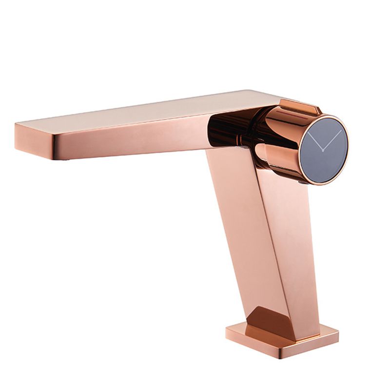 Avtoit | Modern Bathroom Sink Faucet Brass Knob Handle Low Arc Basin Faucet