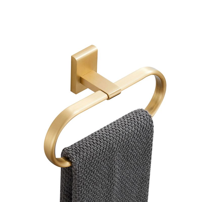 Avtoit | Golden Modern 5-piece Bathroom Accessories Set Brushed Brass Towel Holder/Paper Holder