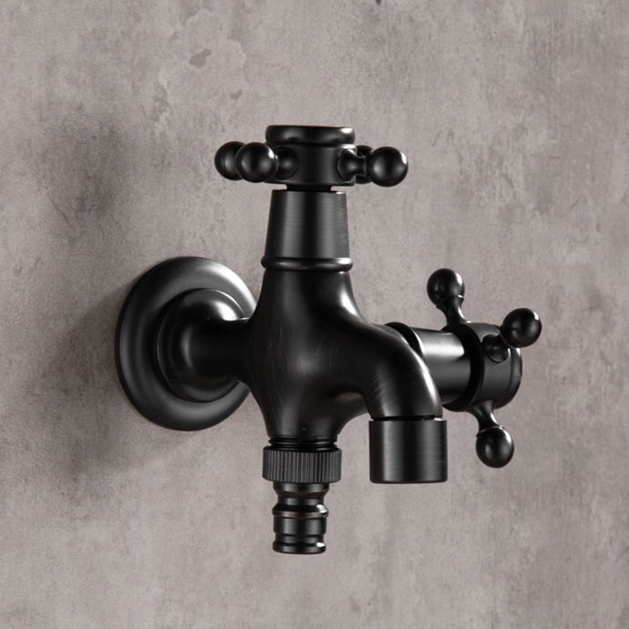 Avtoit | Wide Bathroom Sink Faucet Wall-Mounted Cross Handle Faucet