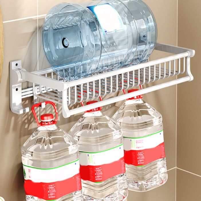 Avtoit | Modern style bathroom accessory set with bathroom shelf/towel rack/toilet brush in white