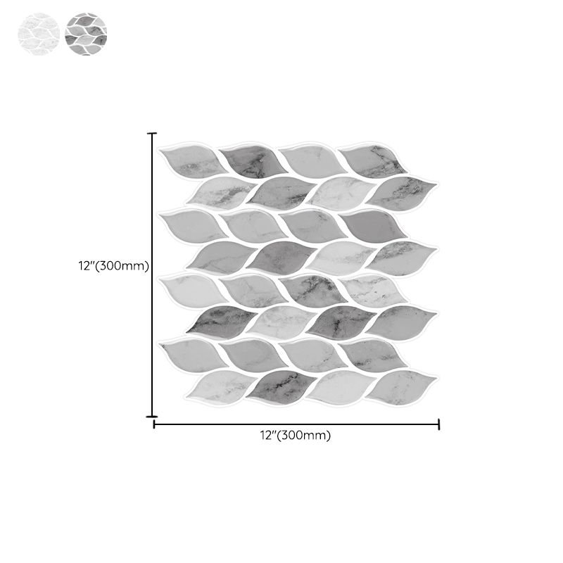 Avtoit | 12"x 12" Resin Mosaic Tiles Square Self-Adhesive Tiles for Backsplash & Wall Tile