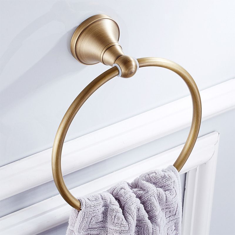 Avtoit | Metal Bathroom Set 4-Piece Traditional Style Gold Bathroom Hardware Set