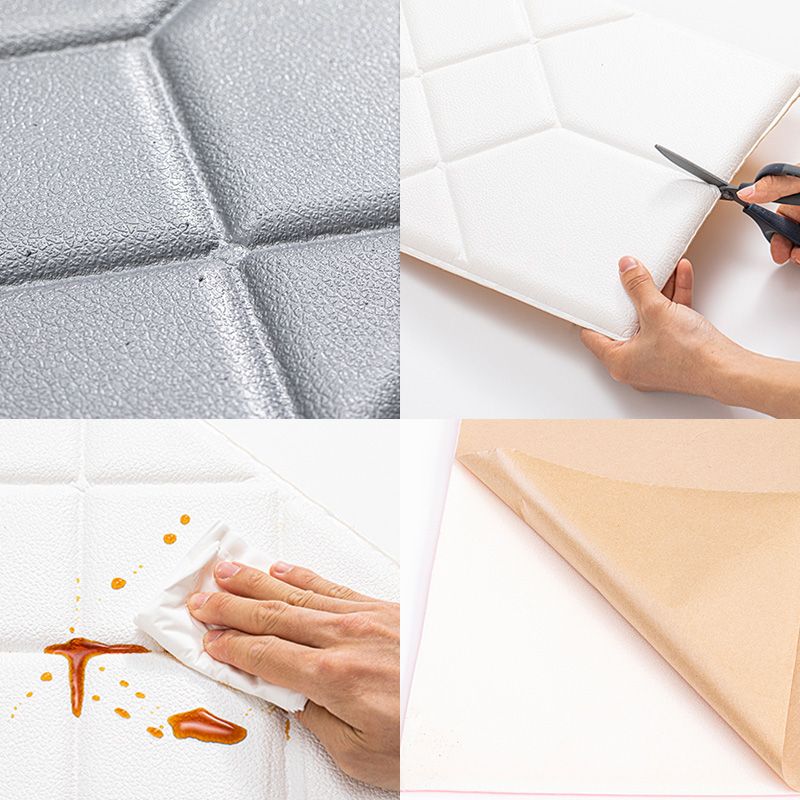 Avtoit | Modern Wall Cladding Living Room Peel and Stick 3D Embossing Waterproof Wall Cladding