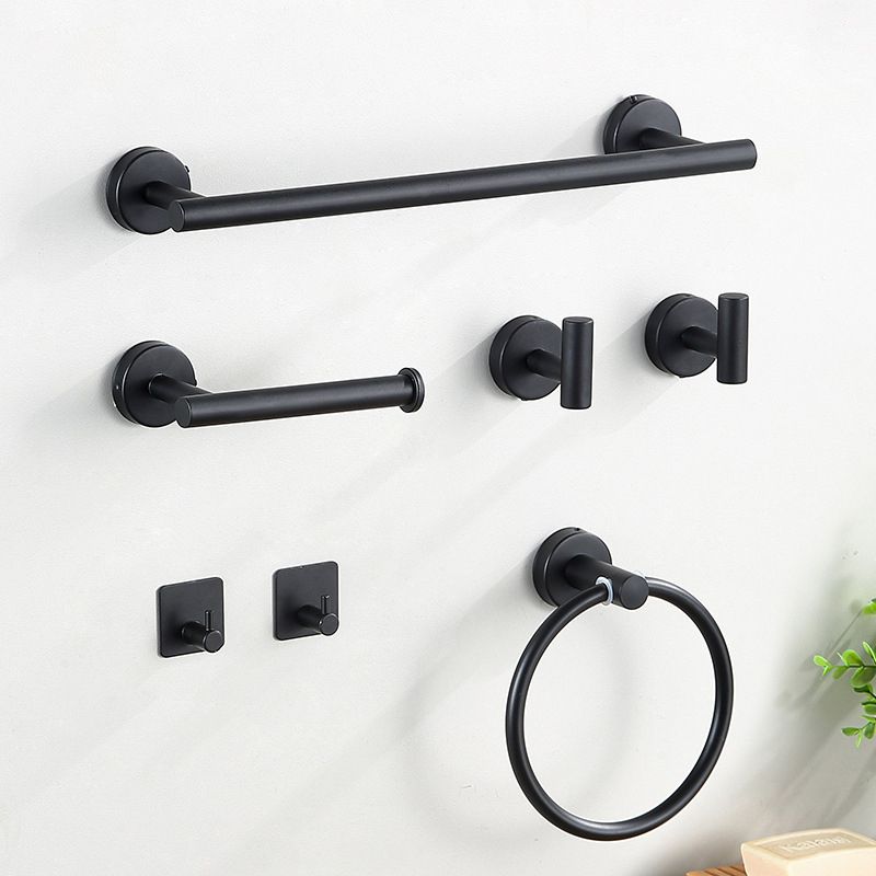 Avtoit | Modern Bathroom Hardware Set in Stainless Steel Brushed Chrome Towel Bar/Ring & Bathrobe Hook