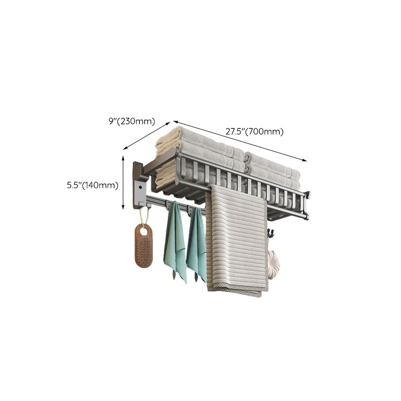 Avtoit | Modern gray aluminum bathroom accessory set
