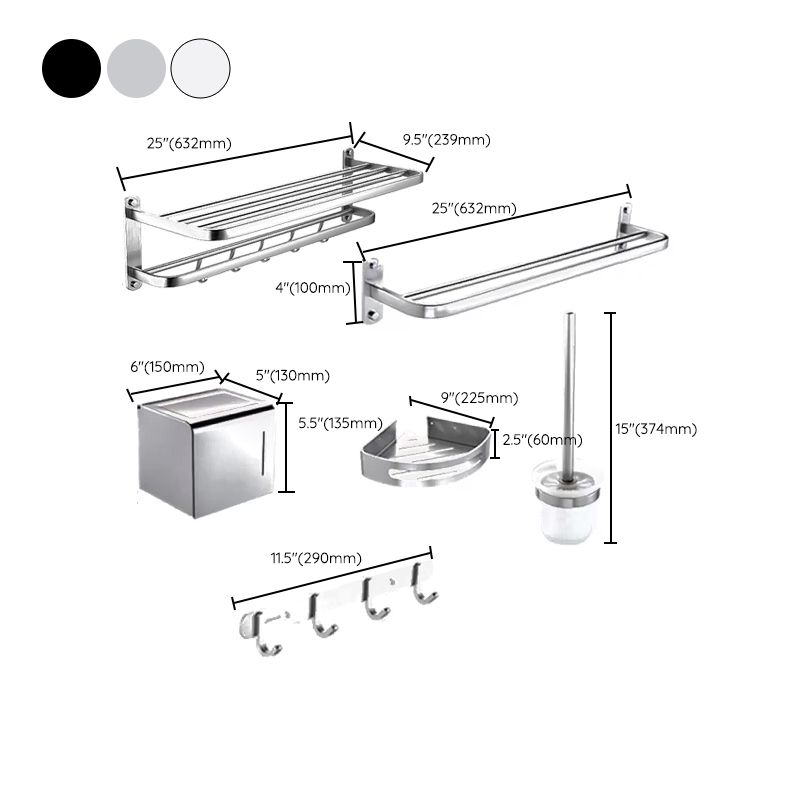Avtoit | Modern Bathroom Accessory Set Paper Holder Bathroom Shelf Bathroom Hardware Set