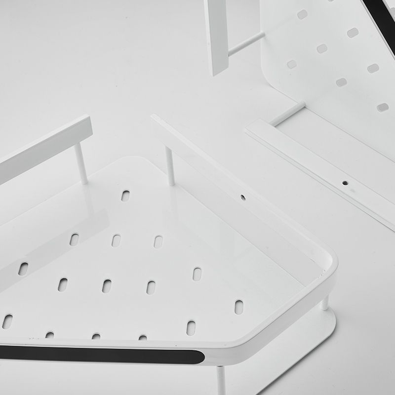 Avtoit | Matt white 3-piece modern bathroom accessory set, bathroom shelf