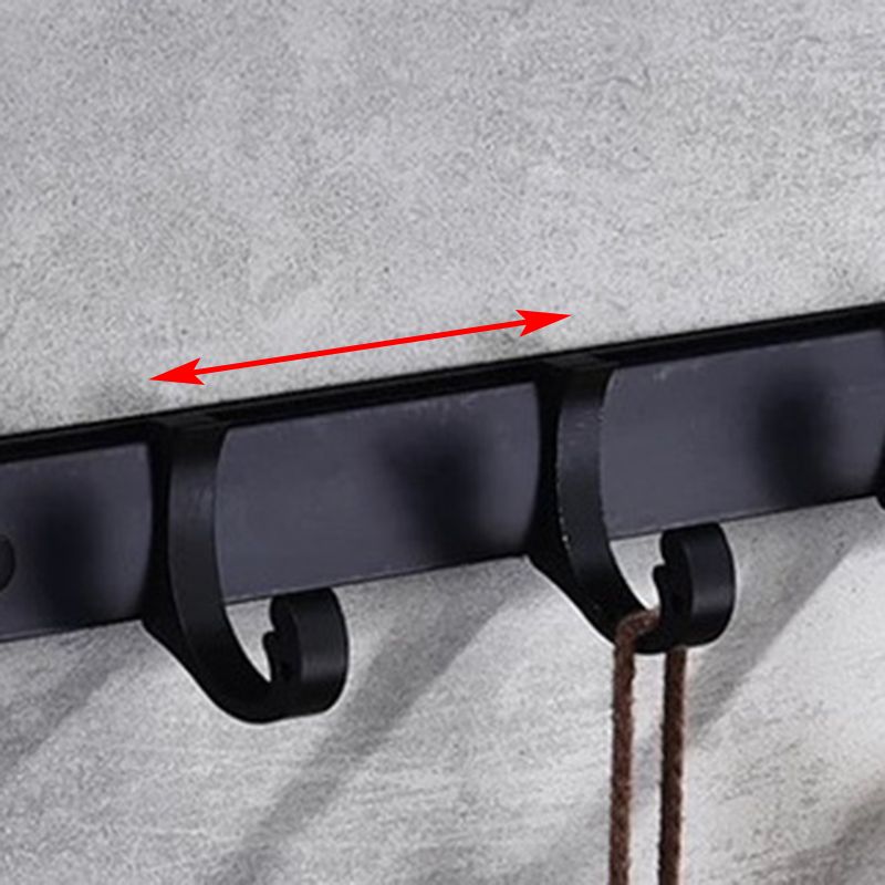 Avtoit | Modern 5/6-piece bathroom accessory set with bathroom shelf/robe hooks/towel bar