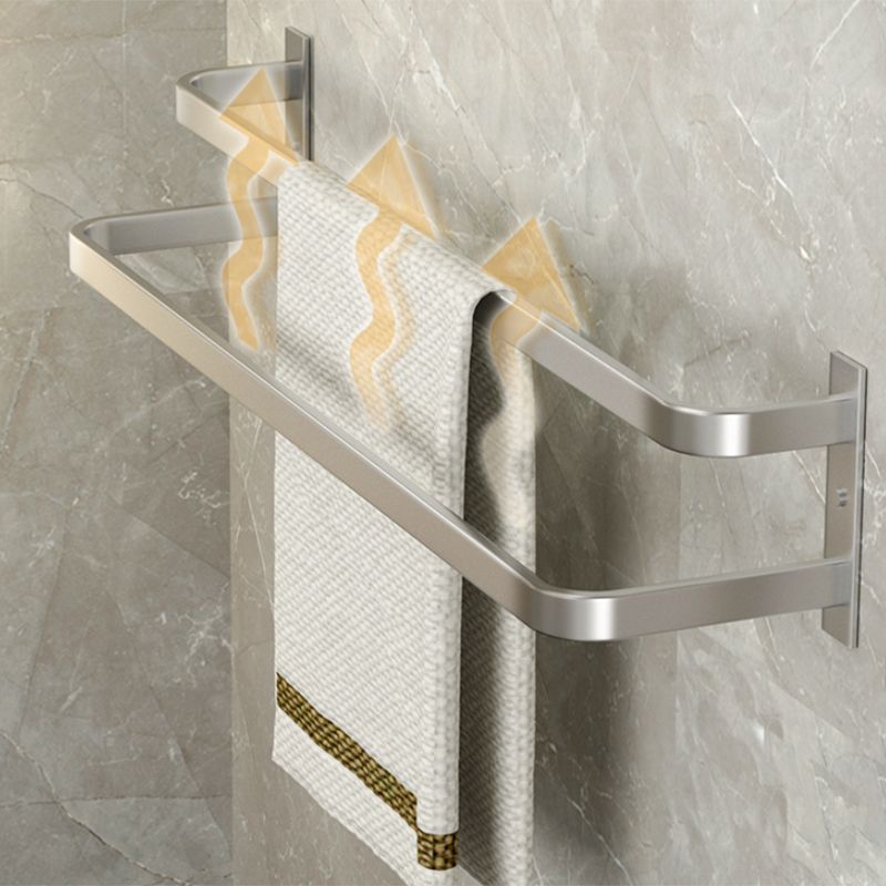Avtoit | Modern Bathroom Accessories Set Silver Bathroom Shelf Towel Holder Bathroom Accessories Kit