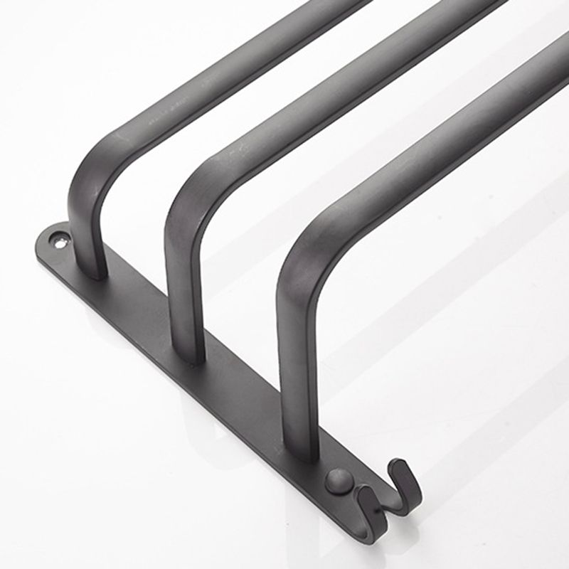 Avtoit | Modern black aluminum bathroom accessory set towel bar bathroom fittings