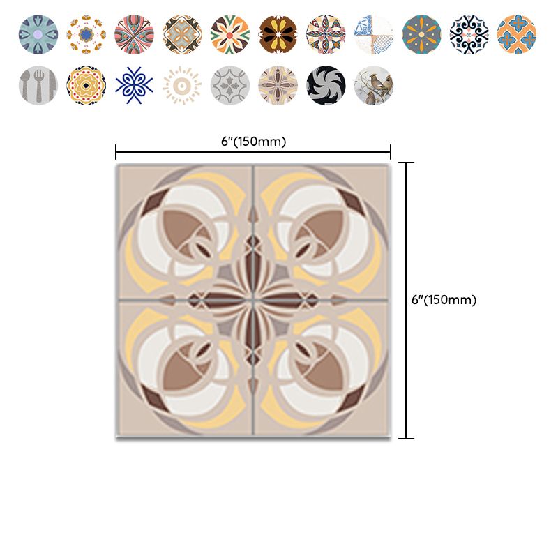Avtoit | PVC Peel and Stick Mosaic Tile Wallpaper with Square Shape