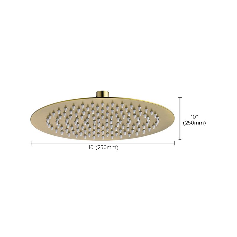 Avtoit | Polished brass round fixed shower head stainless steel wall mounted shower head