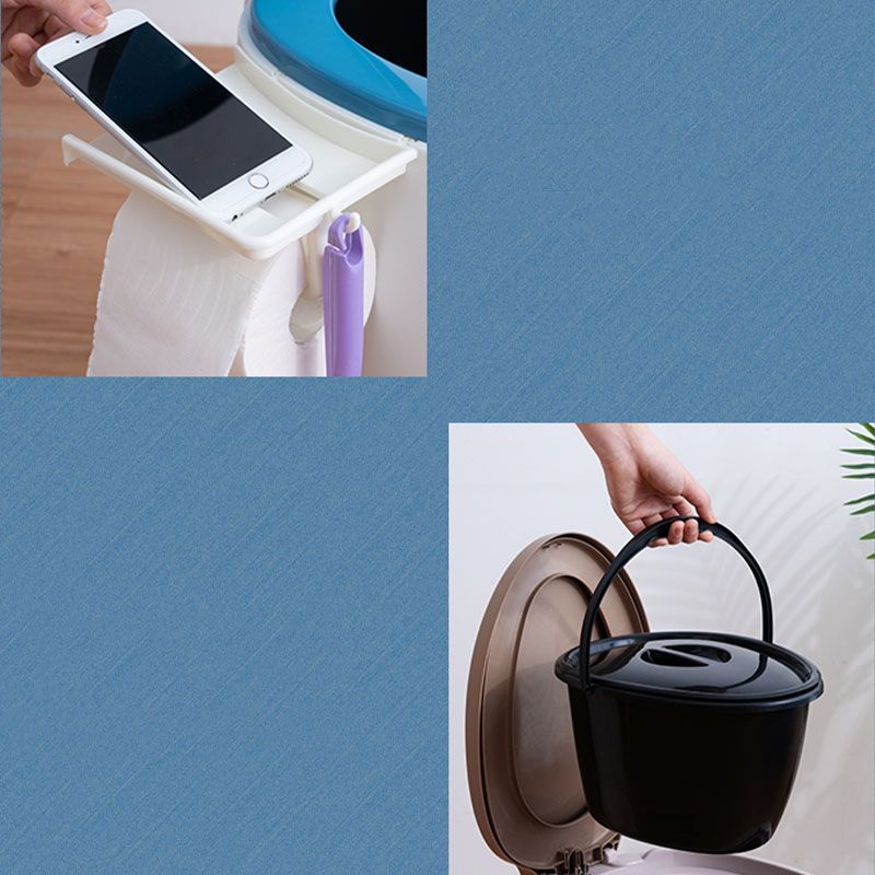 Avtoit | Modern flush toilet plastic round floor-mounted toilet bowl for bathroom