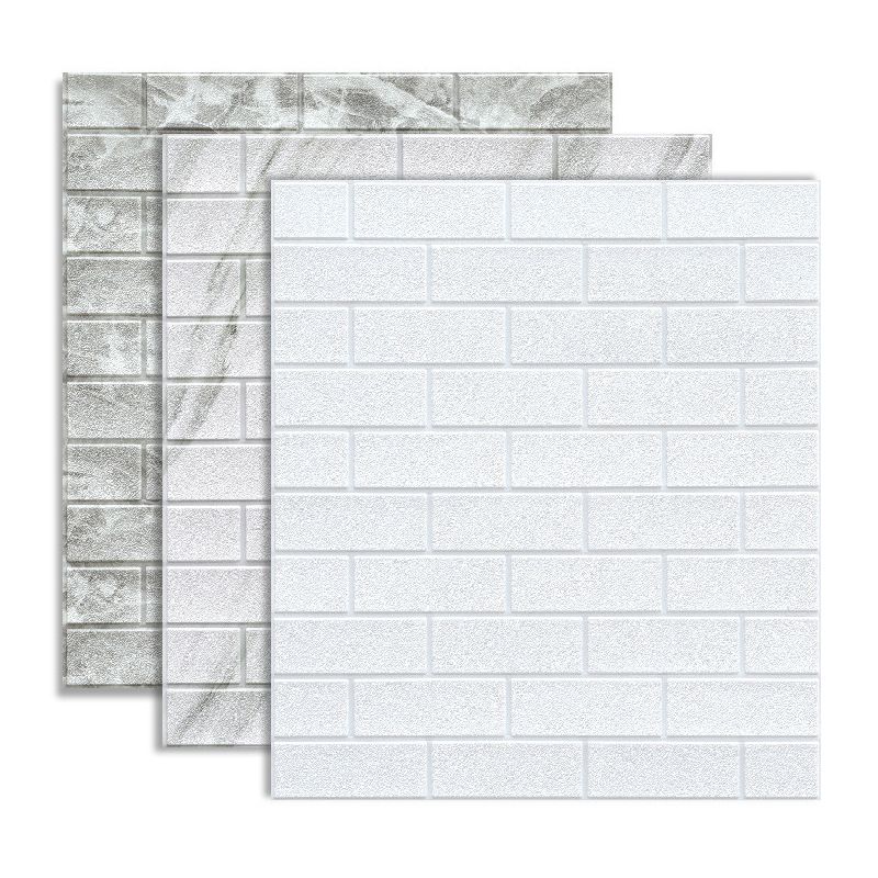 Avtoit | Industrial Wall Panel, 3D Brick Bathroom Wall Panels Set of 2