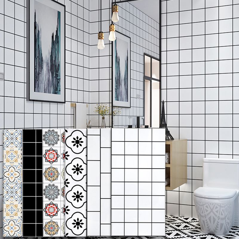 Avtoit | Contemporary Wallpaper Single Panel Bathroom Wallpaper with Rectangular Shape