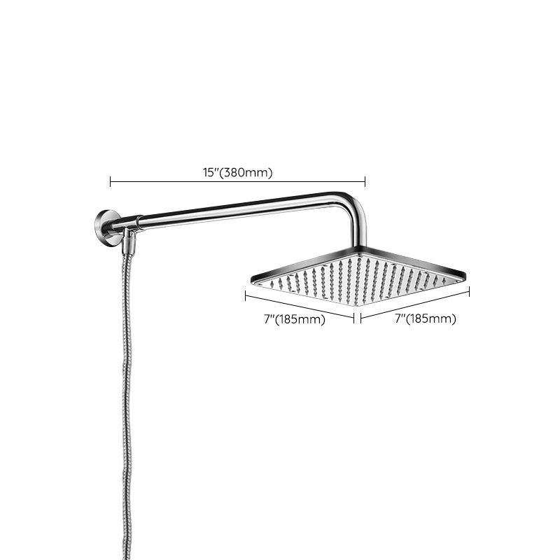 Avtoit | Contemporary Style Shower Head Bathroom Fixed Shower Head with Round and Square Shape