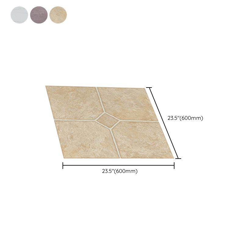 Avtoit | Rectangle PVC Flooring Smooth Peel and Stick Wood Look Vinyl Floor
