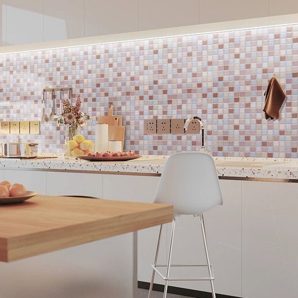 Avtoit | Peel and Stick PVC Tile Kitchen Waterproof Mosaic Backsplash Wall Tile
