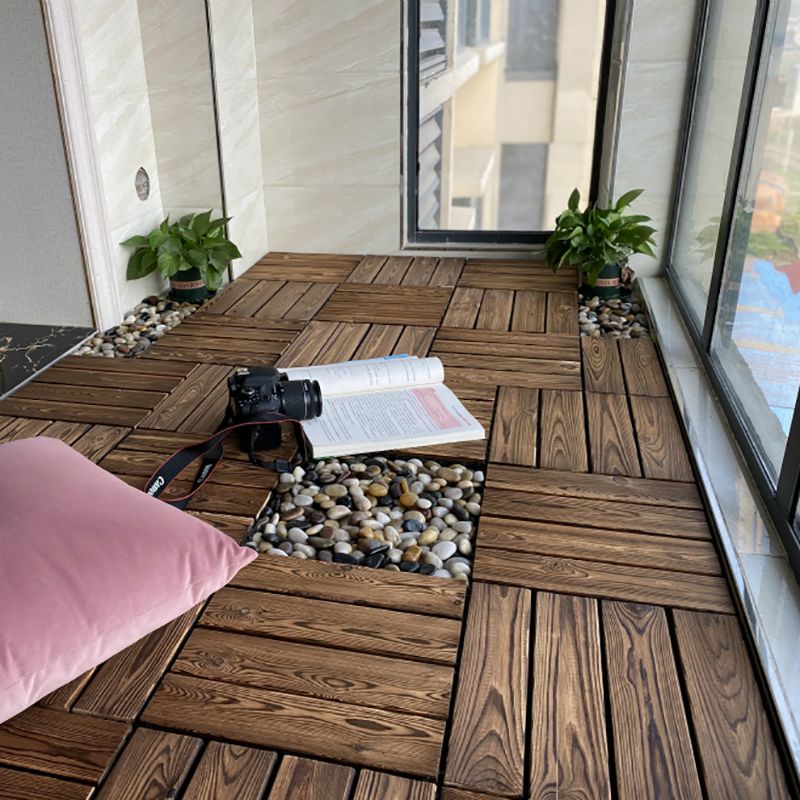 Avtoit | Outdoor composite decking tiles with snap-in stripe detail kit decking tiles