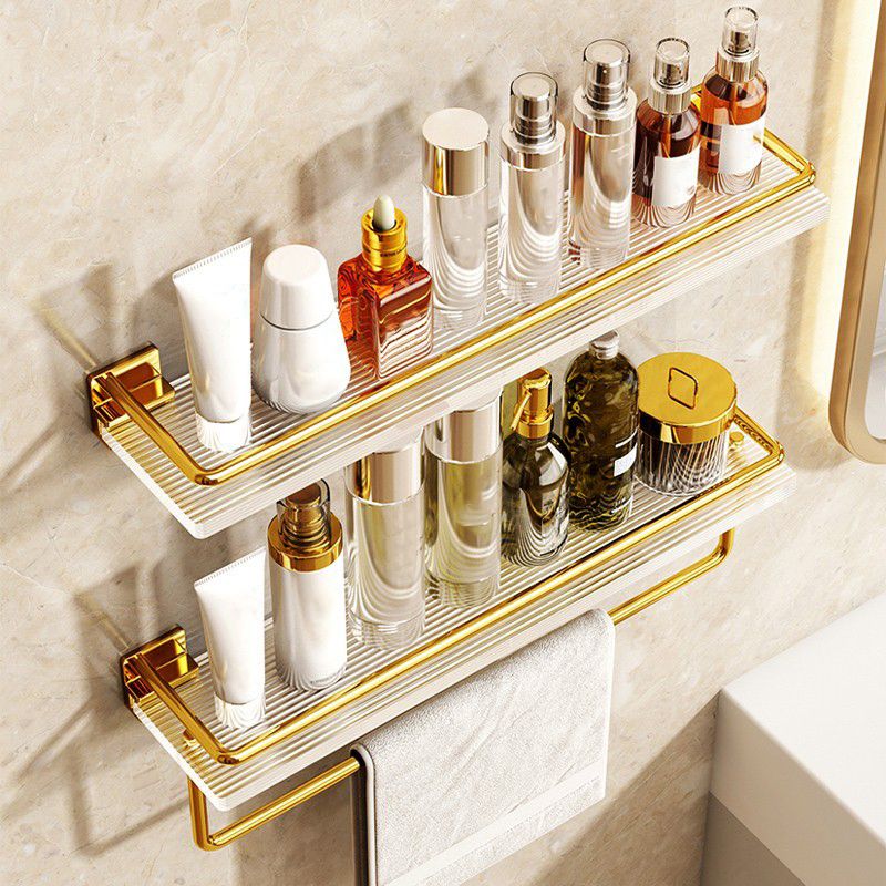 Avtoit | Modern Silver/Gold Bathroom Hardware Set Bathroom Shelf Bathroom Set