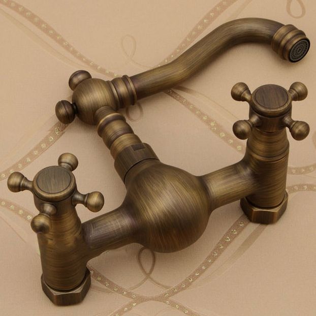 Avtoit | Traditional Wall-Mounted Copper Clawfoot Bathtub Faucet Trim Low Arc Clawfoot Bathtub Faucet