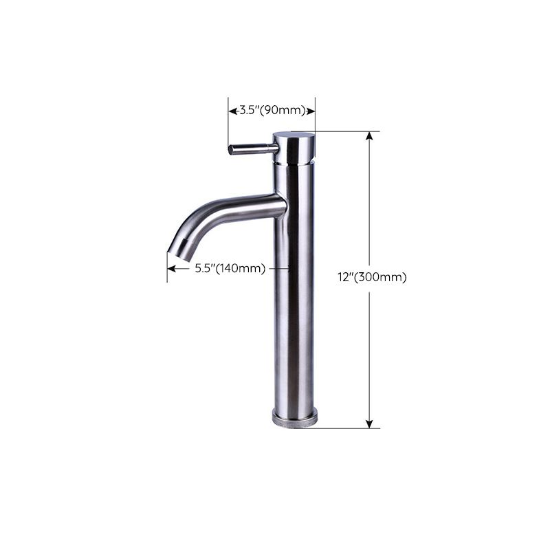 Avtoit | Modern Silver Washbasin Mixer Single Lever Bathroom Faucet with Lever Handle