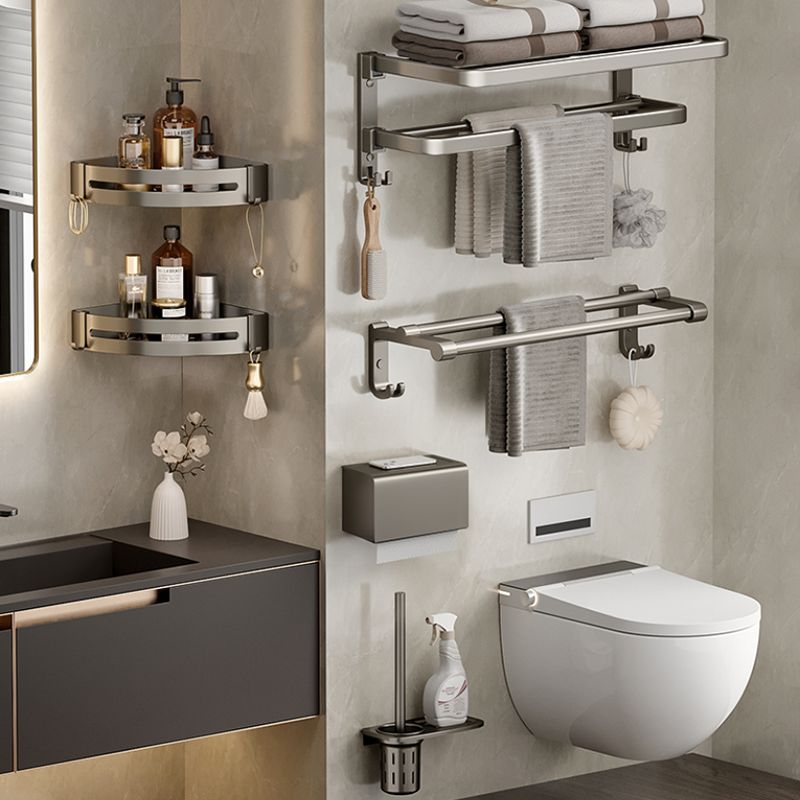 Avtoit | Modern Stainless Steel Bathroom Shelf Bathroom Accessories Set Towel Holder Bathroom Set