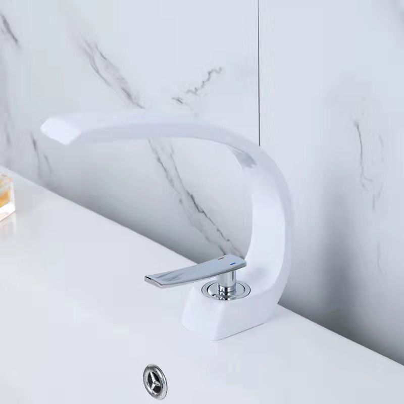 Avtoit | 17 cm High Basin Faucet Luxury 1 Hole Basin Faucet Cubic Bathroom Faucet