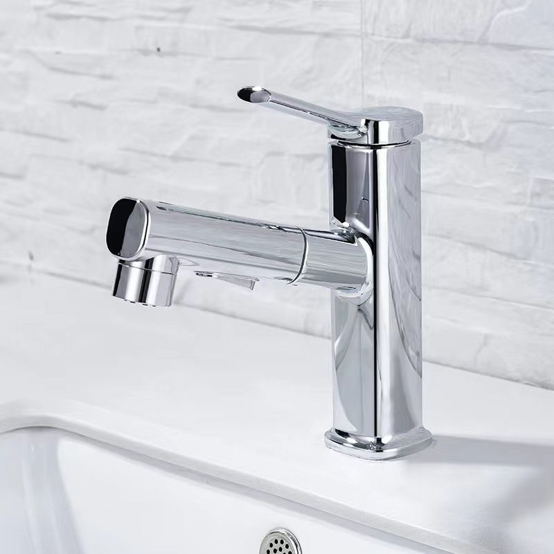 Avtoit | Contemporary Vessel-Faucet Pull-out Centerset Faucet with Swiveling Spout