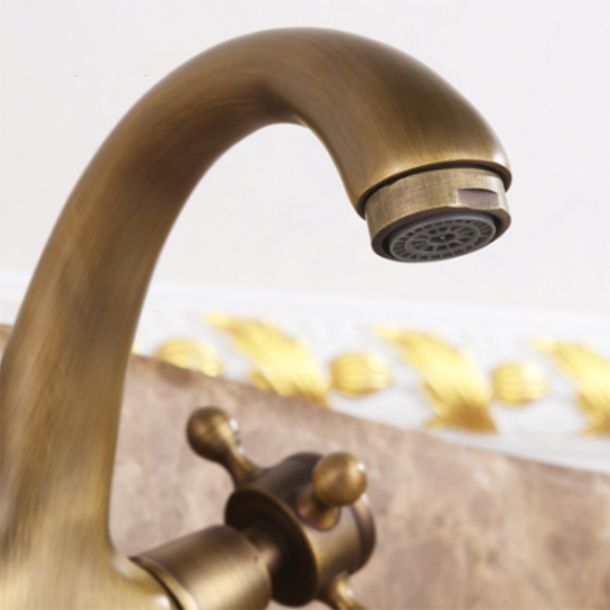 Avtoit | Button Handle Widespread Bathroom Faucet Industrial Sink Faucet