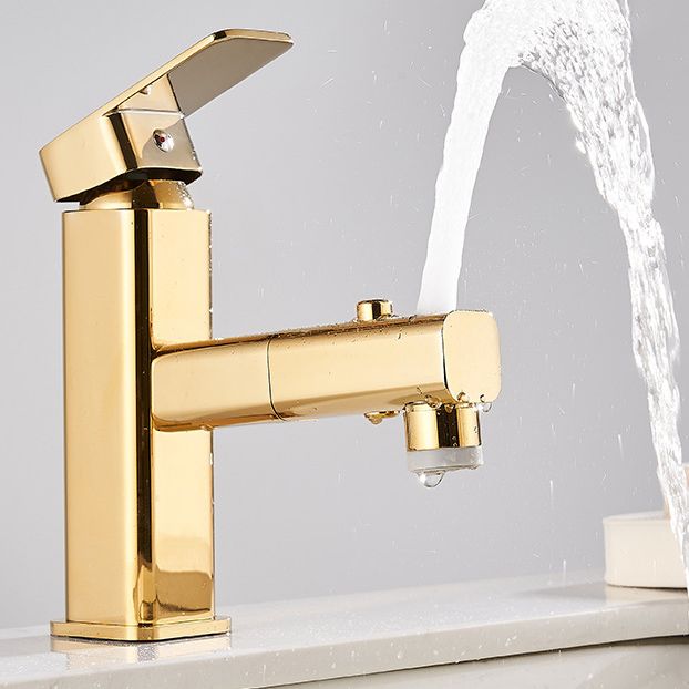 Avtoit | Luxury Extendable Basin Faucet Cubic Low Arc Vanity Faucet