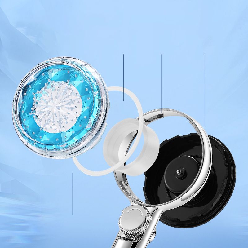 Avtoit | Contemporary Handheld Shower Head Round Filter Ball Spray Head With Digital Display