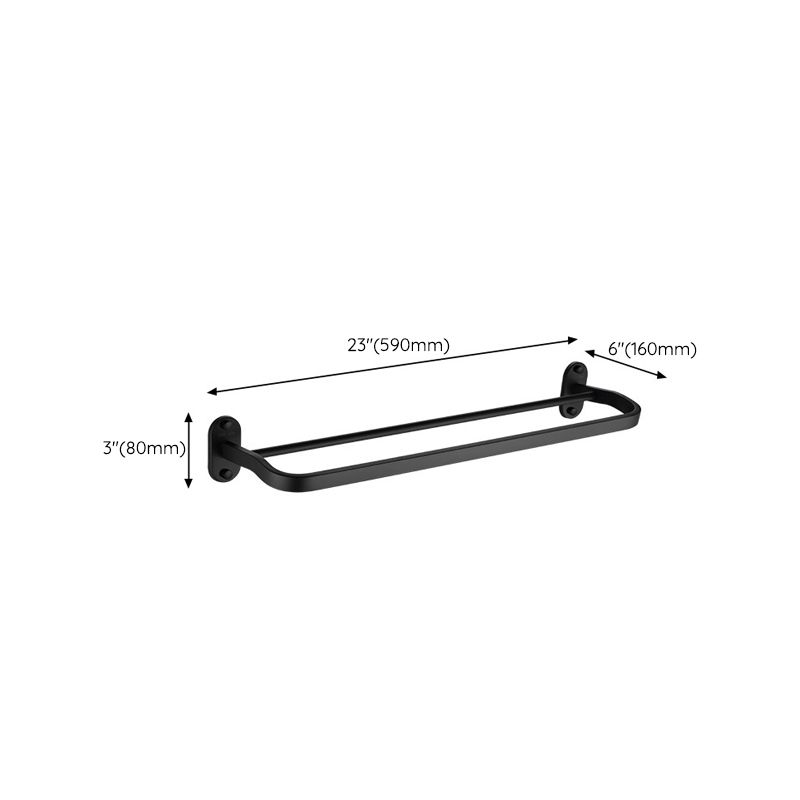Avtoit | Modern Bathroom Accessory Set Bath Shelf Towel Holder Matte Black Bath Hardware Set